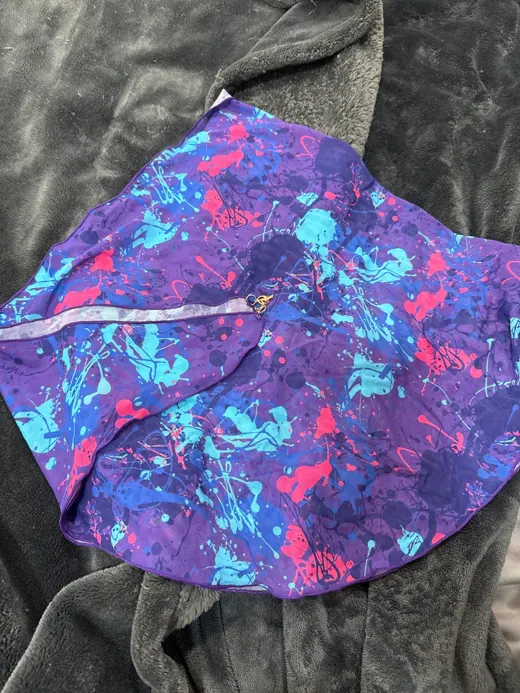 Customer photo from Ashley A. review of Wild Splatter Purple Sarong
