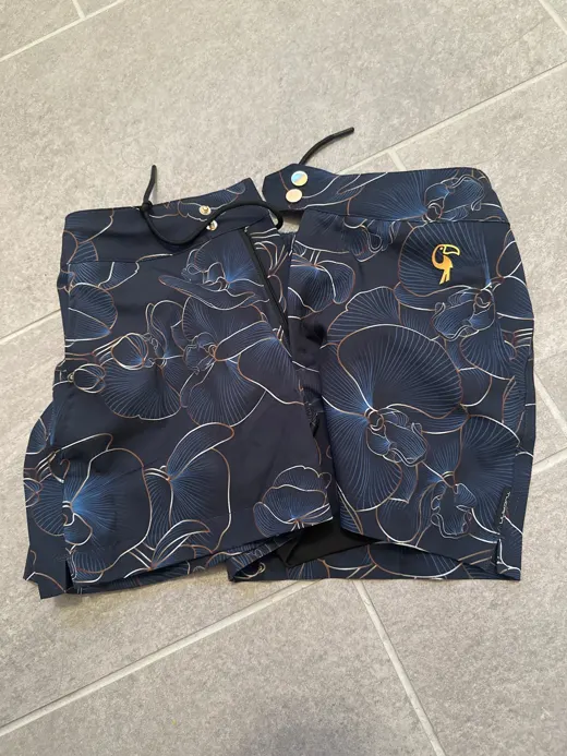 Customer photo from Dae Y. review of Luxe Orchid Shorts - Monaco 3"