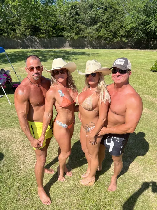 Customer photo from Mike O. wearing Fluro Yellow Tucann Swim Shorts - 3"