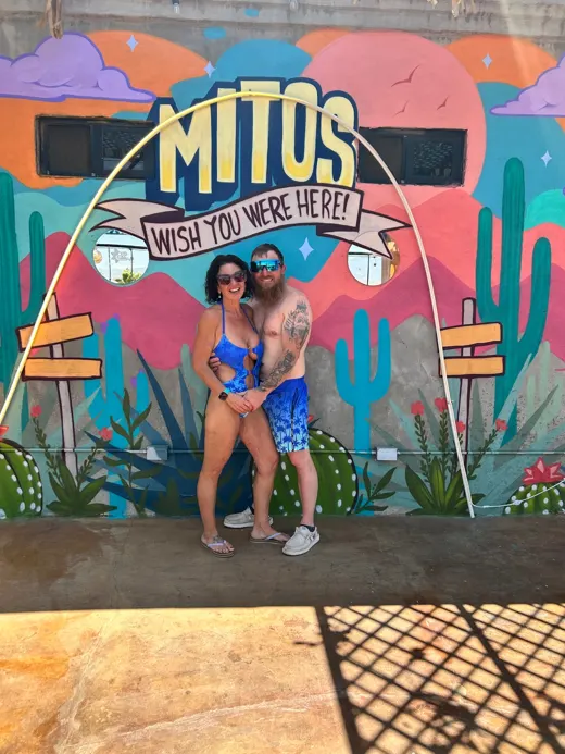 Customer photo from Melissa C. review of Faded Palm - Ocean 5’’