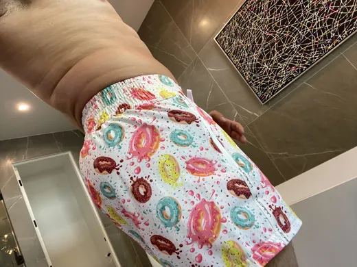Customer photo from Rafael S. review of Doughnut 2 Tucann White Swim Shorts
