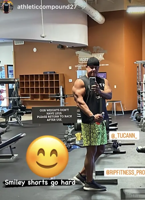 Customer photo from Jason H. wearing Happy Days Mens Swim Trunks - 3"
