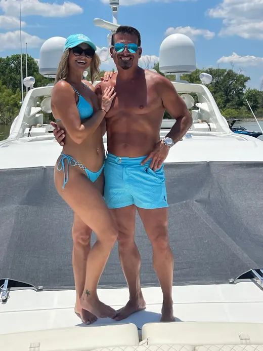 Customer photo from Arthur P. review of Luxe Bikini Top - Aqua