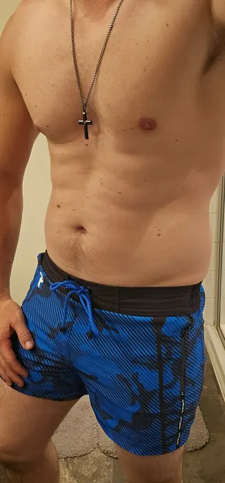 Customer photo from Kendall E. review of Striped Blue Camo - 3"