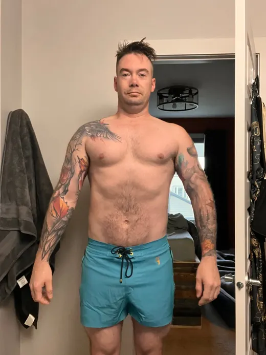 Customer photo from Chris V. wearing Pure Turquoise 3"